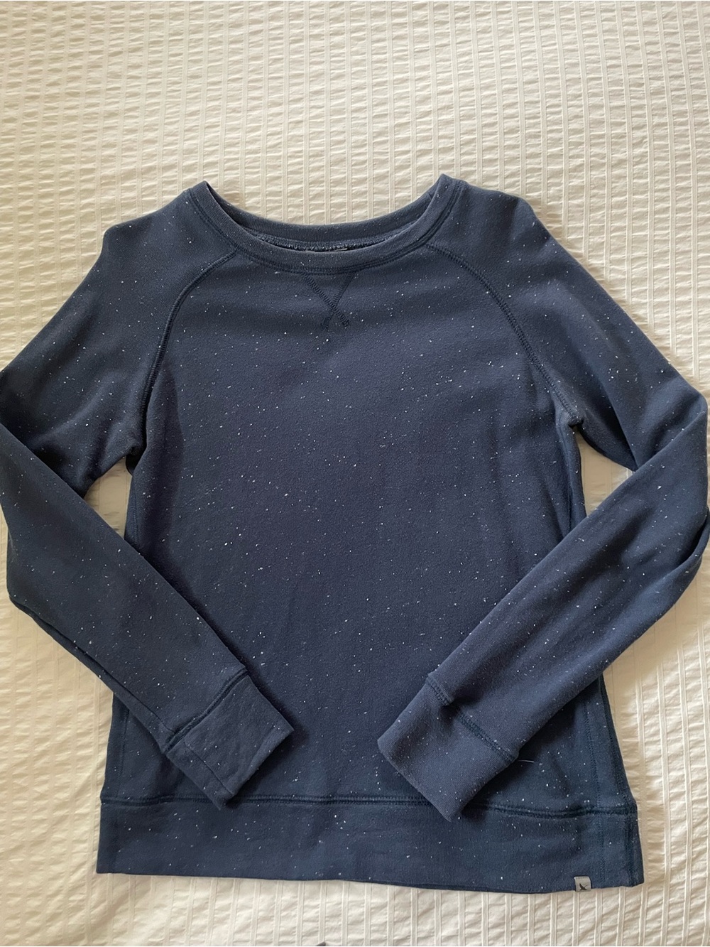 Eddie Bauer Navy Speckle Crewneck Sweatshirt
